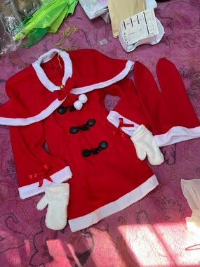 Evangelion Christmas Asuka cosplay size US small